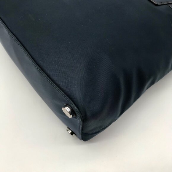 Michael Kors Navy Blue Nylon & Leather Winston Tote Bag - Picture 6 of 10